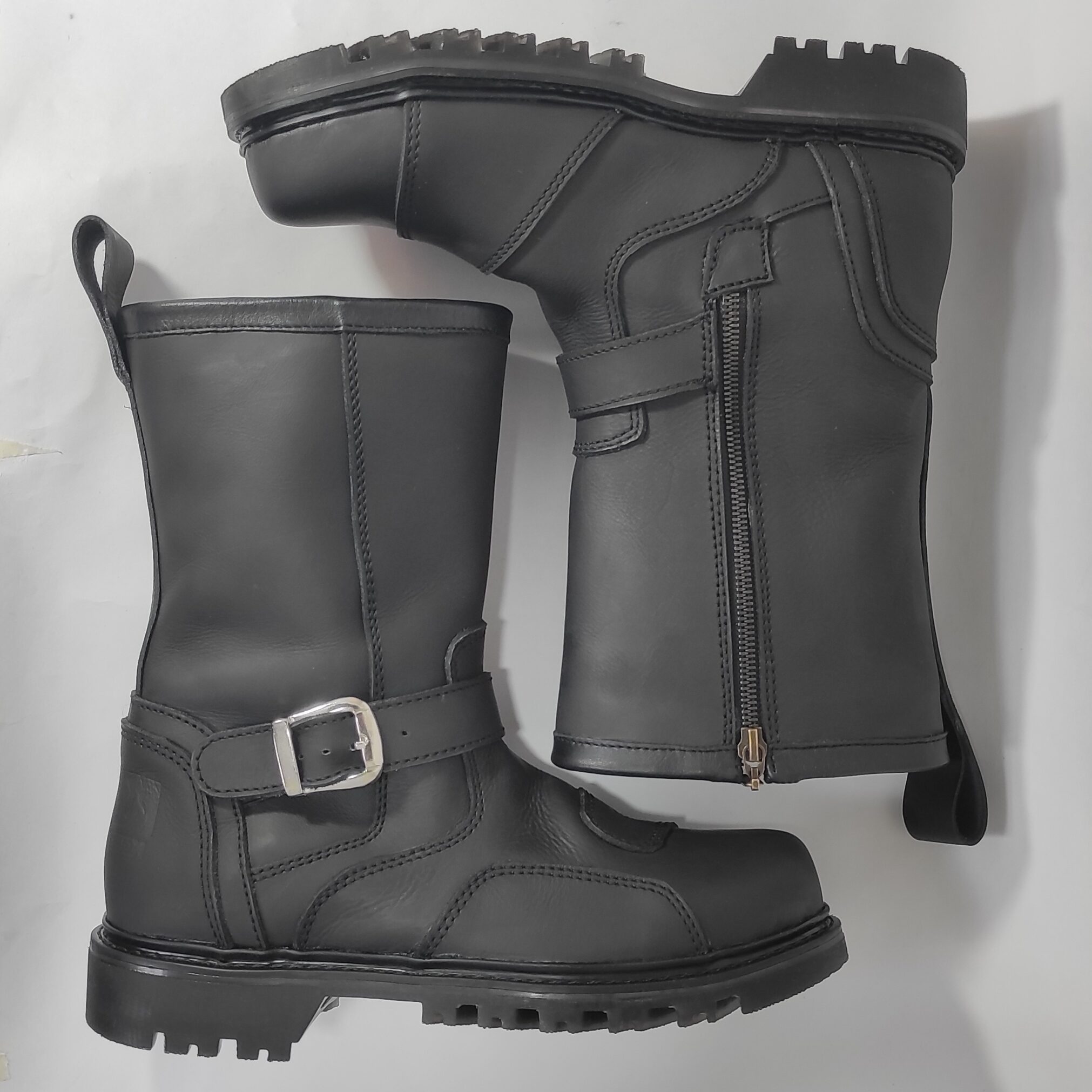 Bota Motera de Caña Alta en Cuero para Hombre - Kolos Andina - Image 5