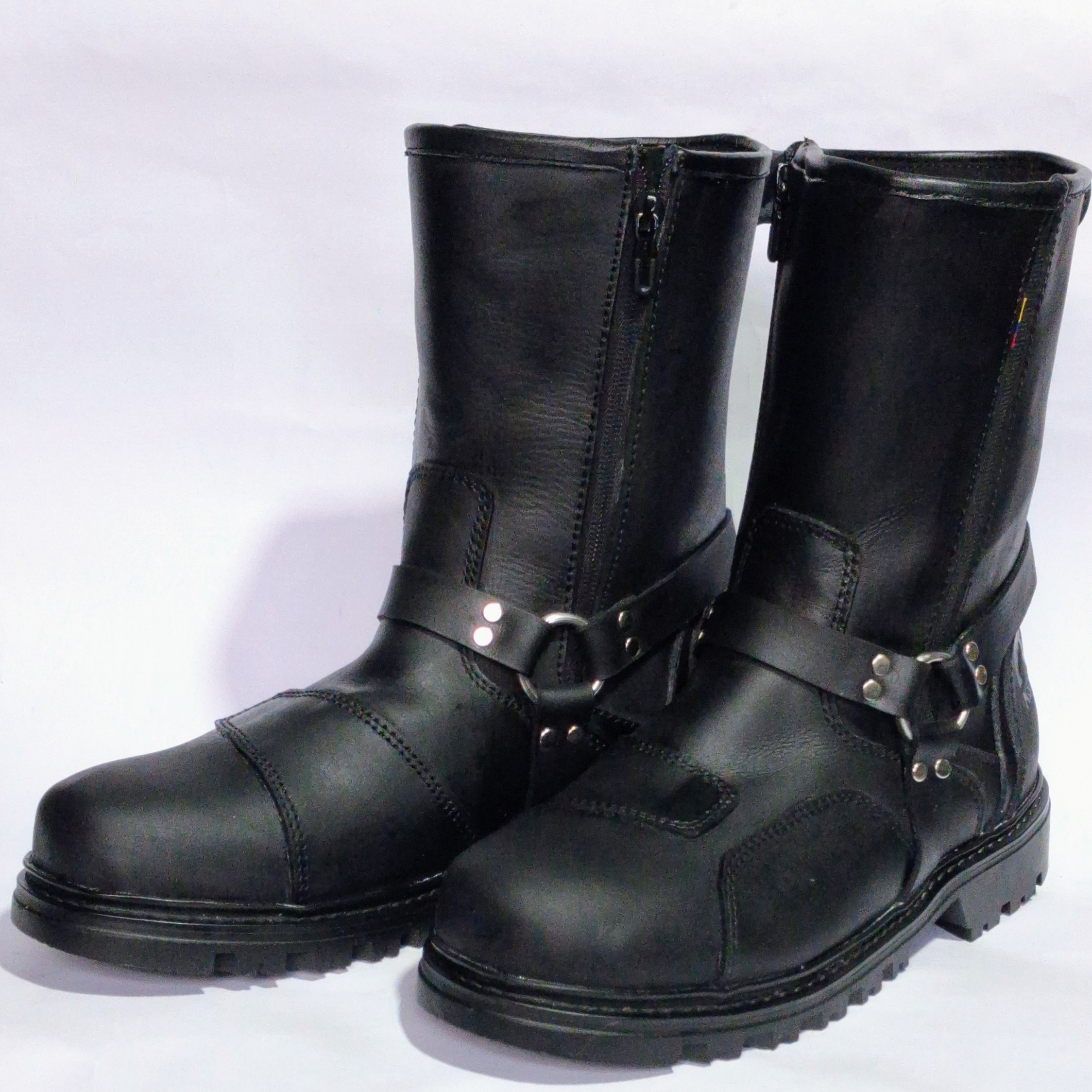 Bota Motera de Caña Alta en Cuero para Hombre - Kolos Andina - Image 3